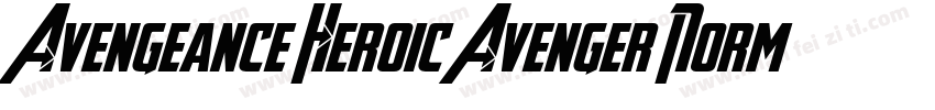 Avengeance Heroic Avenger Norma字体转换